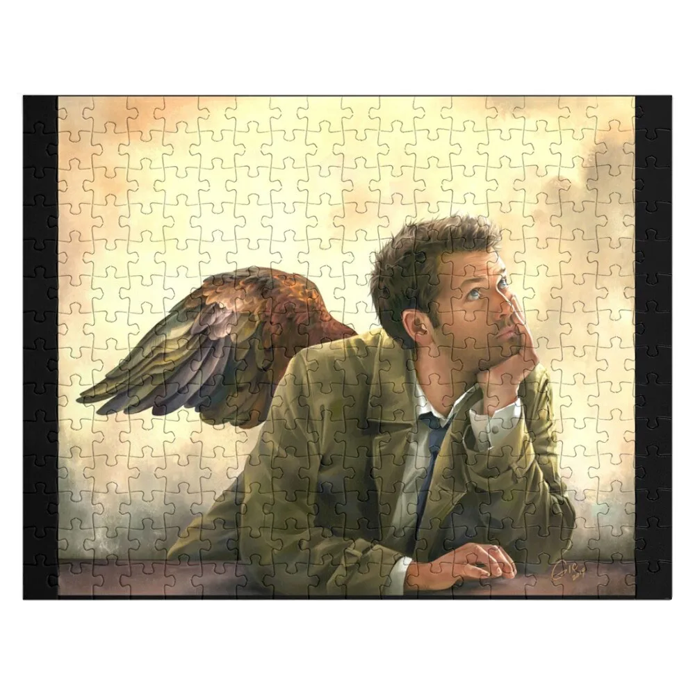 Castiel Renaissance style Jigsaw Puzzle Personalized Baby Object Wood Puzzle Adults Wood Photo Personalized