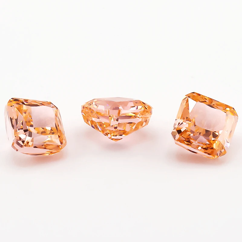 5x5mm Quadratische Achteckige Radiant Crushed Ice Cut Lose CZ-Steine 5A Verschiedene Farben Kubisches Zirkonium Synthetische Edelsteine für Schmuck – Detail 11
