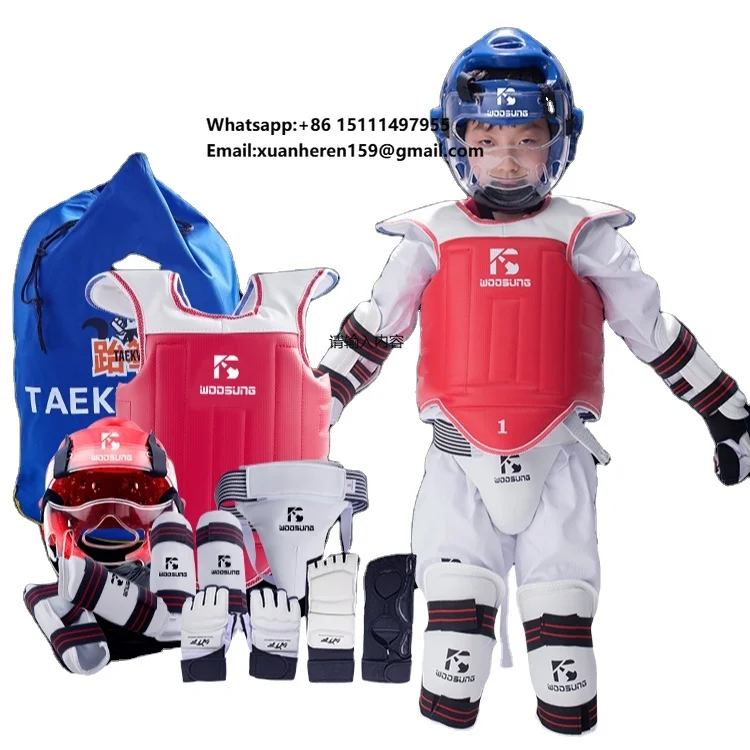 Taekwondo Protective Gear Training Competition High Quality Wholesale Sets Martial Arts Sparring Protector Equipment