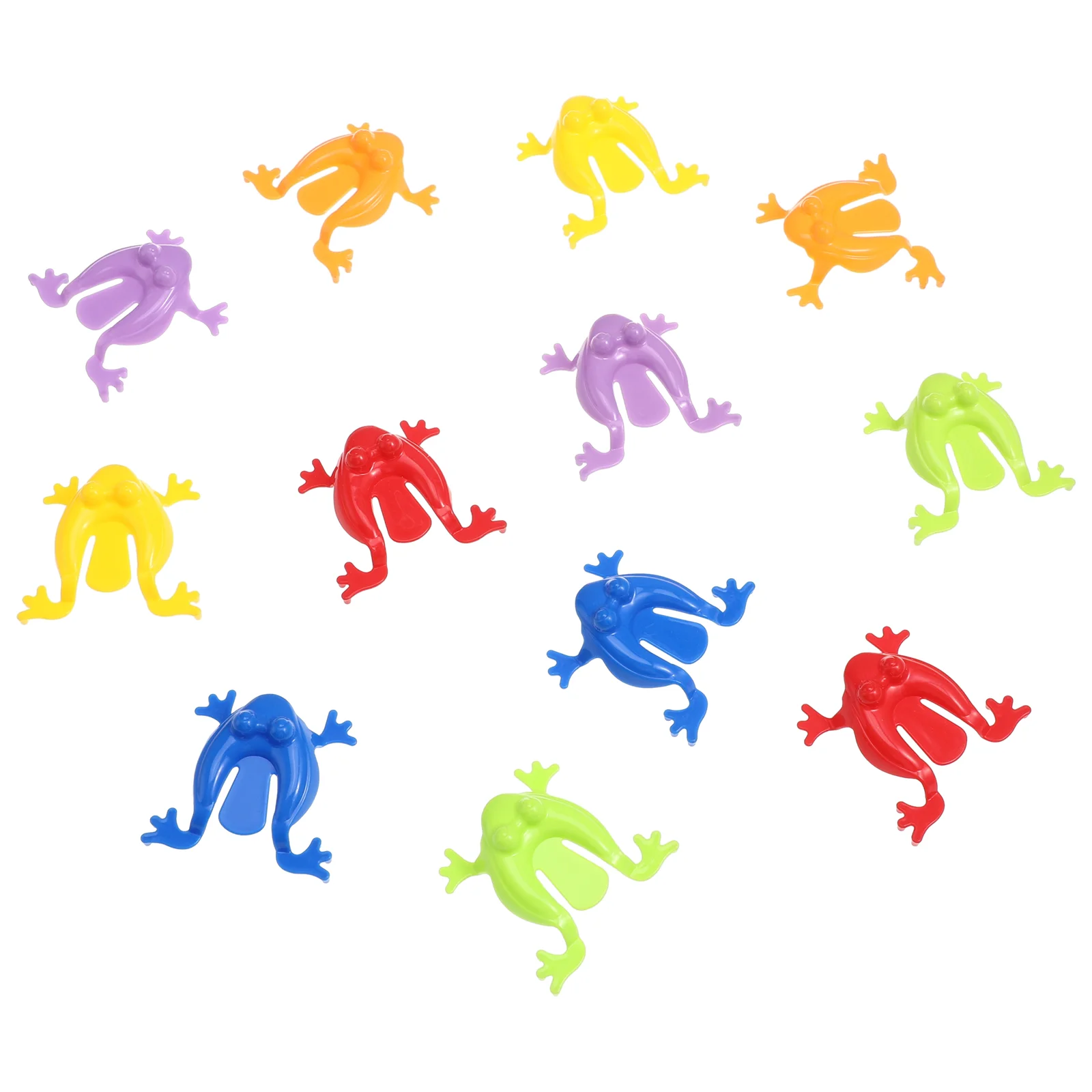 24 Pcs Frog Jump Infant Boy Toys Kids Outdoor Playset Bouncing Frogs Jumping Educational Plaything Animal Statue Toddler