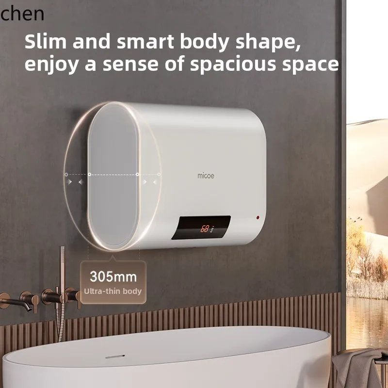 ZML electric water heater liter water storage type household quick heating ultra-thin flat bucket bathroom bath
