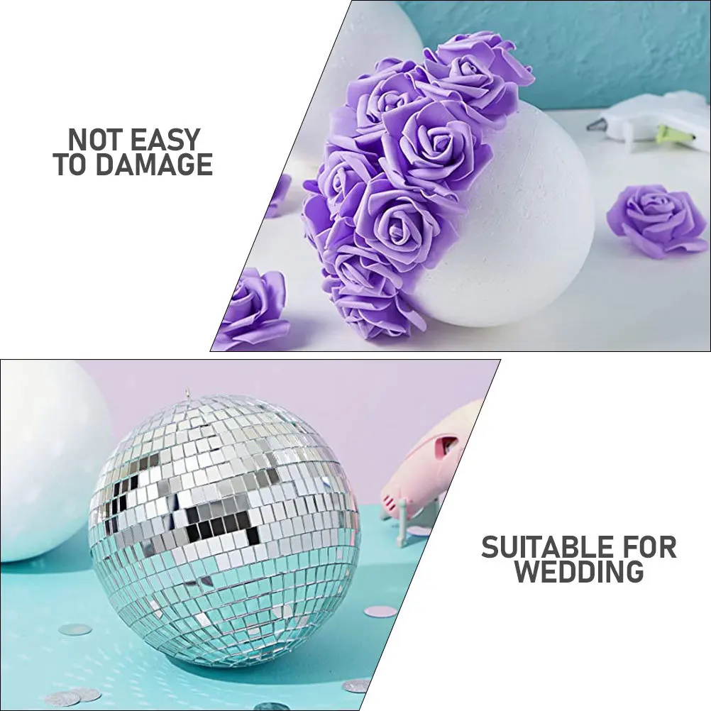 2Pcs Large White Foam Balls Round Craft Foam Spheres Lightweight Easy to Paint Pierce Decorate for Wedding Birthday Halloween view 6