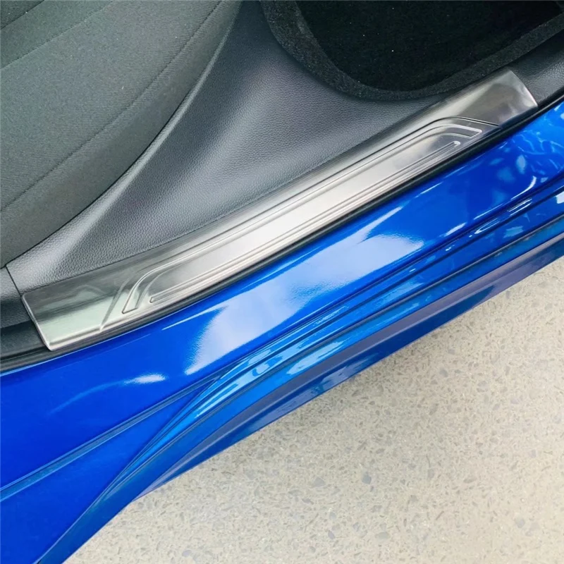 

WELKINRY For Honda Civic FE 11th generation 2021 2022 inner car doorsill threshold welcoming foot pedal scuff guard plate trim