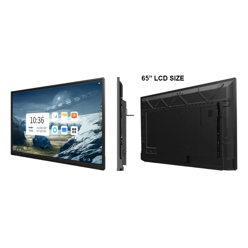 대형 스크린 65인치 4K 3840*2160 안드로이드 텔레비전 스마트 TV 디스플레이 회의 교육 대화형