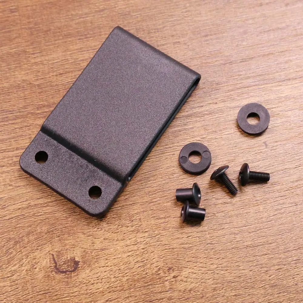 

Черная пластиковая универсальная базовая петля для ремня для DIY, тактическая чехол-кобура с набором винтов для сборки