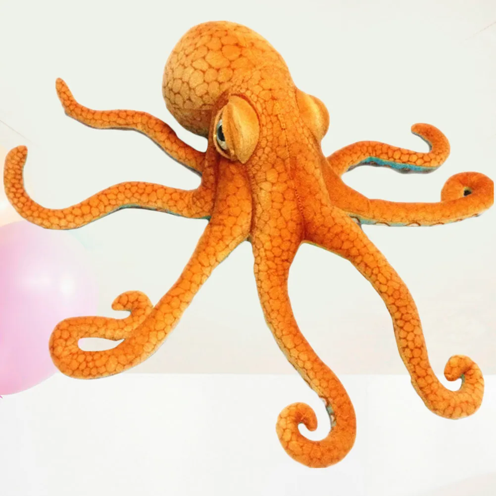 Large Realistic Octopus Stuffed Animal Soft Huggable PP Cotton Filled Comfortable Cuddly Nursery Playroom Decor Gift Throw