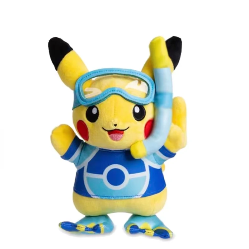 Image of Anime Kawaii Hawaii Tauchender Pikachu Plüschtiere Cartoon & Niedliche Pikachu Plüschpuppe Kuschelkissen Geburtstagsgeschenk für Kinder Freunde Jungen