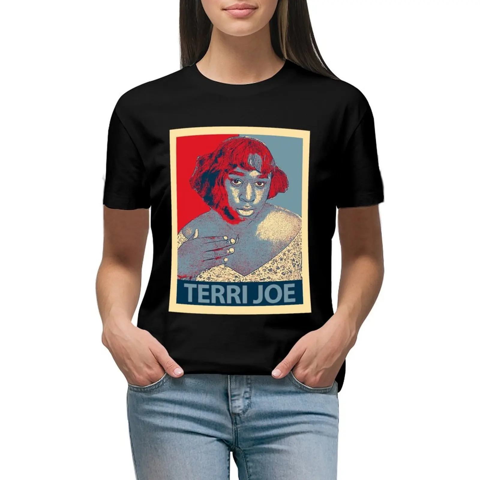

Terri Joe Classic T-shirt kawaii clothes summer clothes Female clothing black t shirts for Women