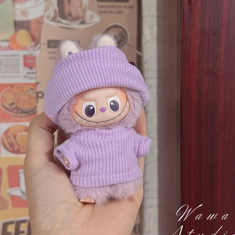 Mini Ropa Labubu para 10,5 cm, Pin de los monstruos Labubu V4 para la serie Love, Ropa para muñecas, accesorios, Ropa Labubu