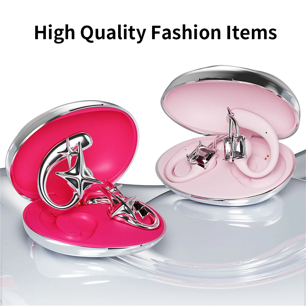 

Ear Hook Style Bluetooth Earphone Electroplated Shell magnetic Earphone Accessories Long Battery Life Fashion Valuable Headphone