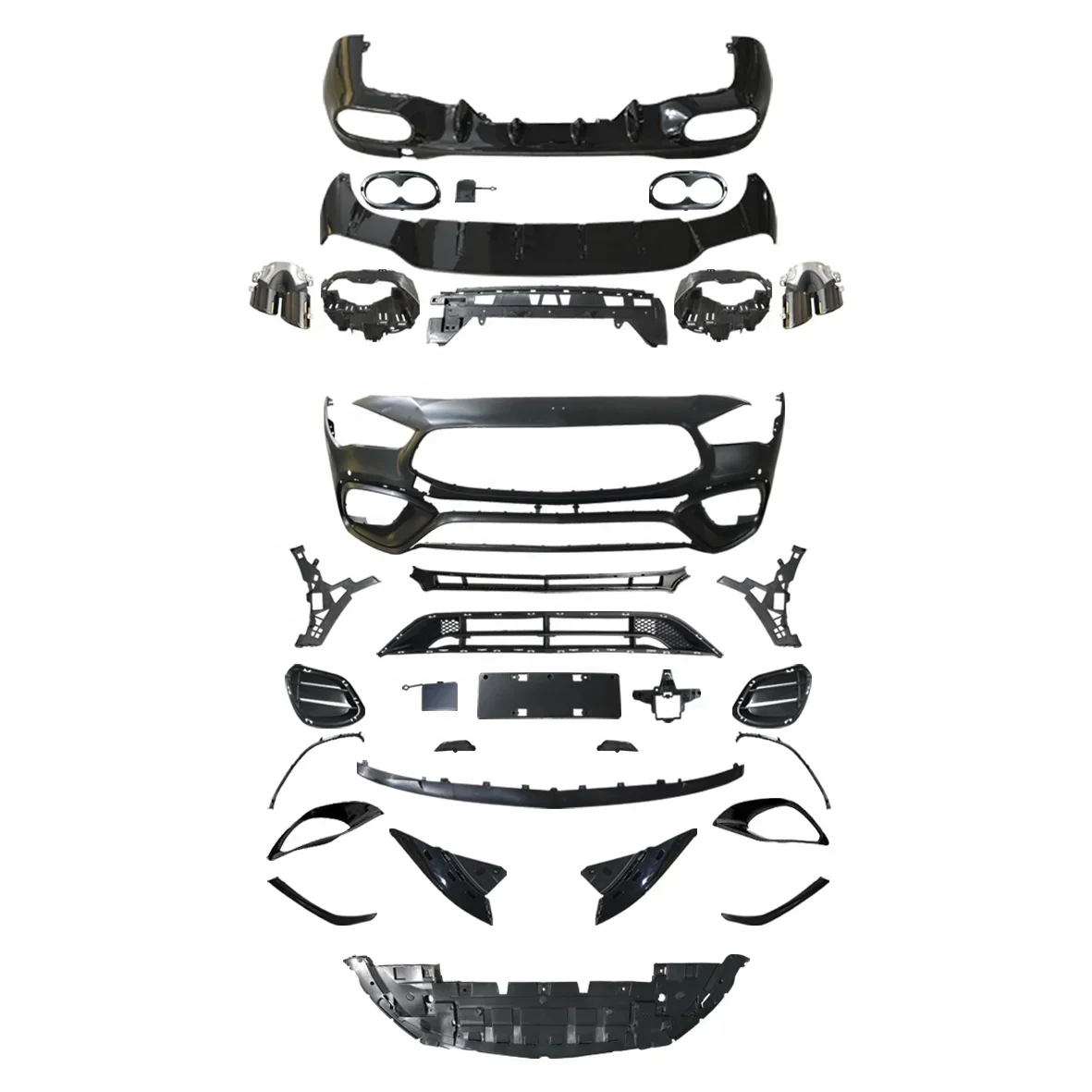 

Applicable to 2021 For Mercedes-Benz CLA modified AMG45 surrounded by W118 with Grille