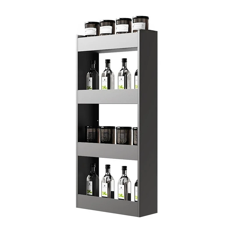Cabinet door panel hanging basket snack cabinet dining side cabinet inner hanging basket multi-layer wall hanging seasoning rack