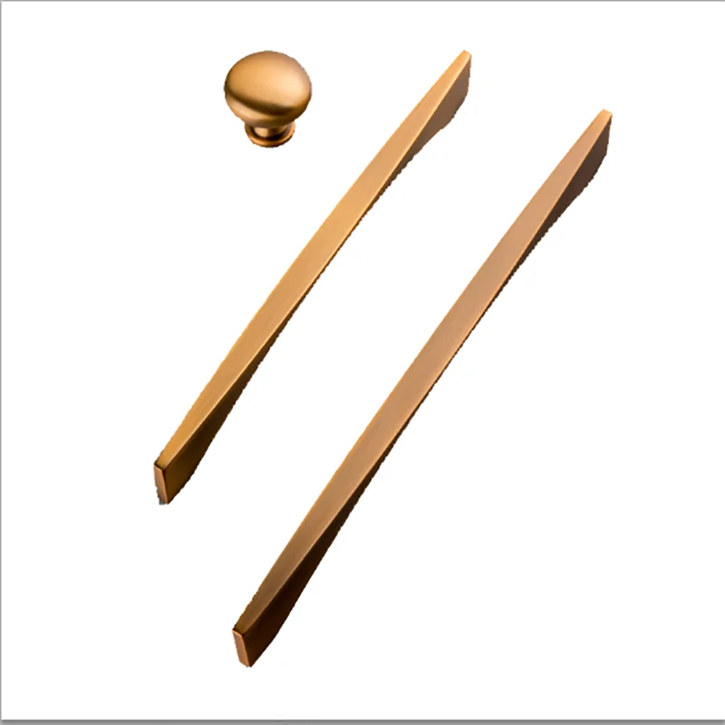 New Solid Modern Minimalist Cabinet Wardrobe Drawer Shoe Cabinet Furniture Hardware Handle Wardrobe Aluminum Alloy Handle