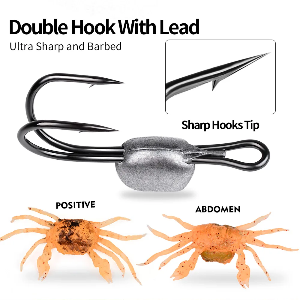 3pcs 13cm Artificial Crab Lure - 3D Simulation Soft Bait With Sharp Hook -  Perfect for Sea Fishing Outdoor Fishing Accessories - AliExpress 18
