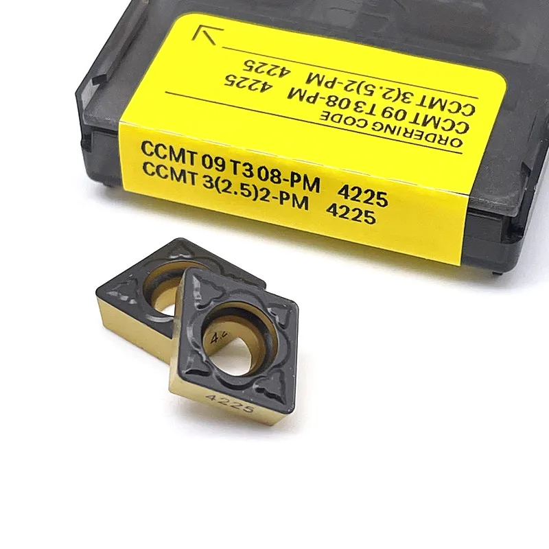 内部旋盤用ツールccmt09t304 pm 4225超硬インサート,内部回転工具,金属旋盤用,高品質,ccmt 09t308 pm4225