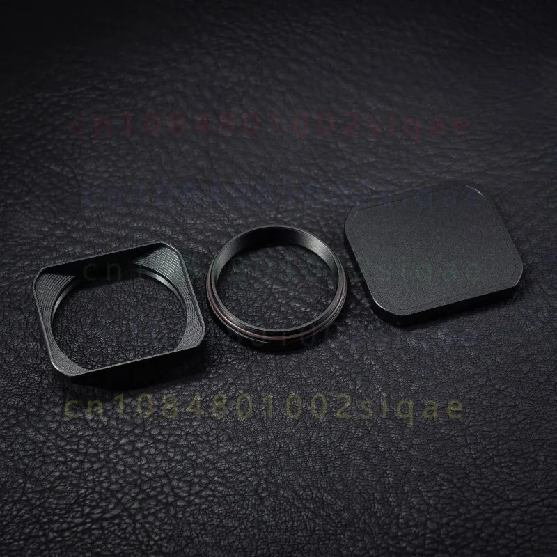 FOR Fujifilm X100VI X100V Universal Square Lens Hood Diamond Pattern Mount Ring