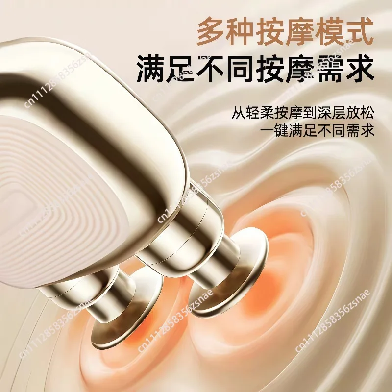 AI Intelligent Variable‑Frequency Dual‑Head Pocket Massage Gun, Low‑Noise High‑Thrust Portable Muscle Relax Massager Home Travel
