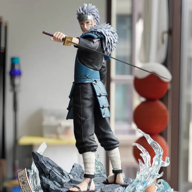 37cm Naruto Figure Senju Tobirama PVC Anime Periphery Stand Model Statue Desktop Ornament Collection for Birthday Gift Toys Boys