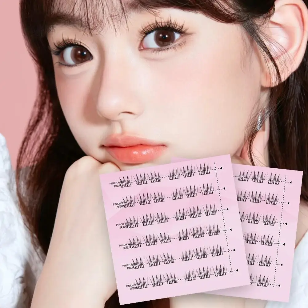 Nicht Kleber Kleber-freies Falsche Wimpern Koreanische Natürliche Verlängerung Selbst-klebe Weiche Band Natürliche Klar Falsche Eyela Wimpern Ey X9U7