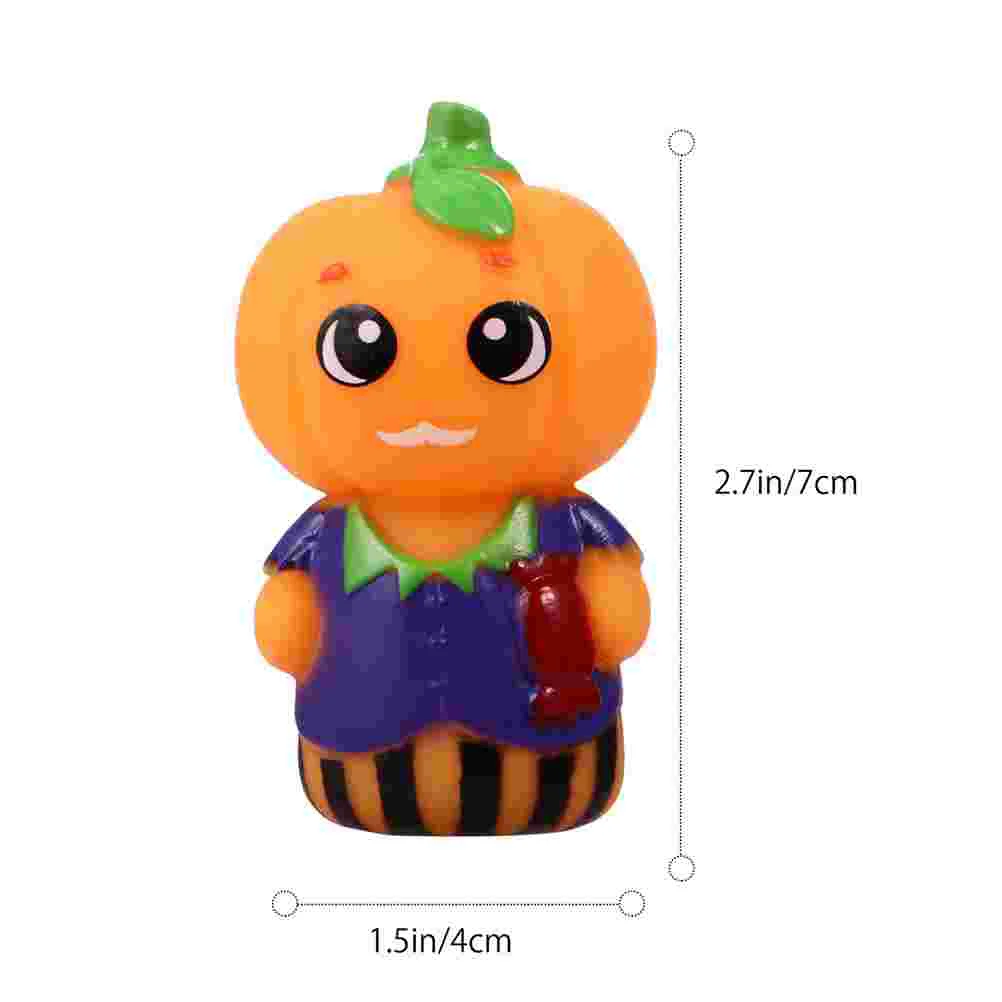 10 Uds. Marionetas de dedo de Halloween juguete Mini mano juguetes interactivos preescolares dibujos animados para adultos Pvc niños familia niños pequeños bebé