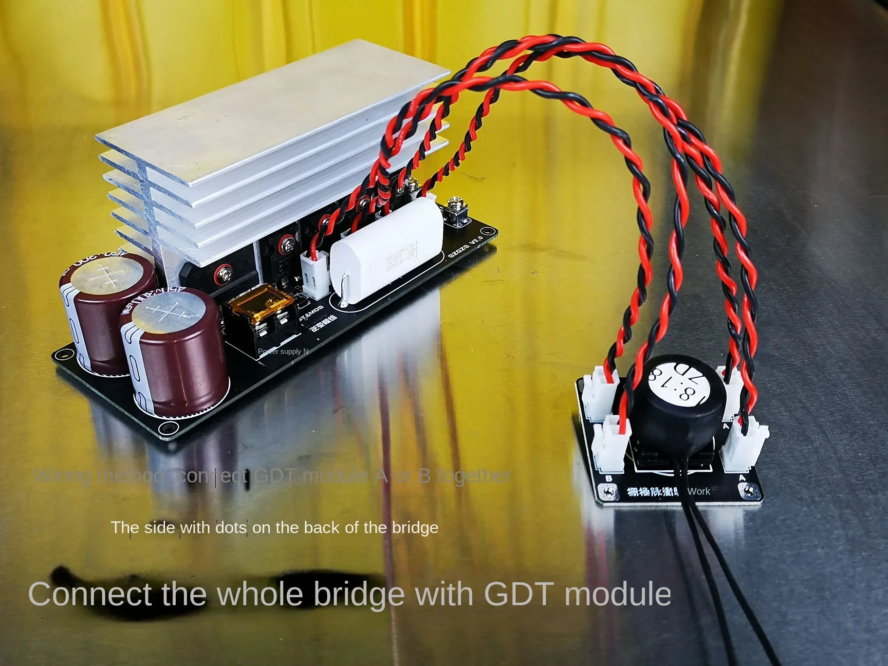 

Tesla Coil New Full Bridge Inverter Module Finished Product Kit DRSSTC SSTC