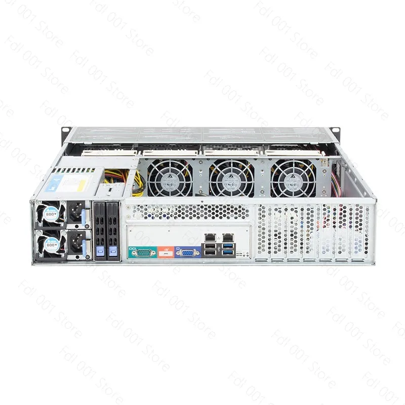 

2U Hot-swappable 8-Bay S265-08 NVMe Backplane Supports U.2 SSD EATX Motherboard Server Chassis Hard Drive Enclosure