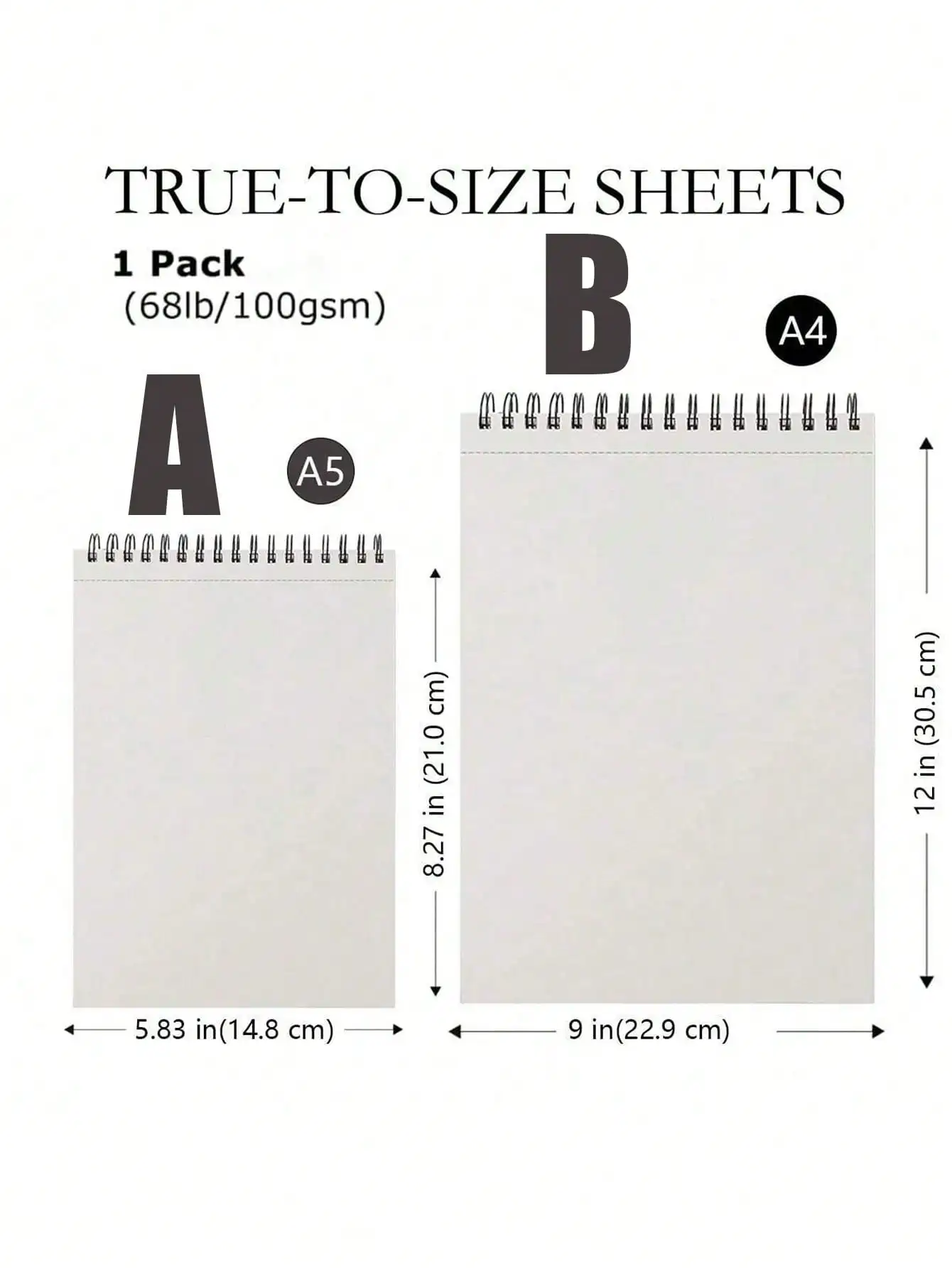 100枚入りスパイラル綴じスケッチブック – 学生やアーティスト向けの無酸性アートパッド