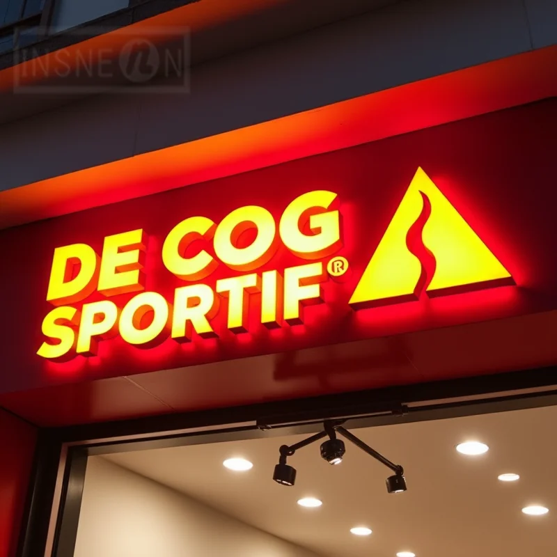 Custom Front Back Lit LED Business Sign 3D Channel Letters Storefront Outdoor Metal Signage For Retail Store Mall Office Decor