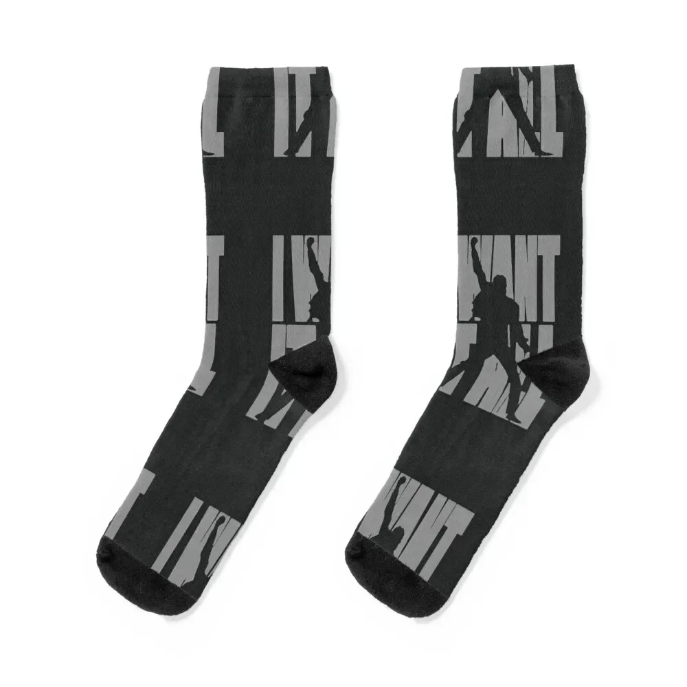 Freddie Mercury Gift, I Want it All, Queen, LJ #42 Socks sport crazy hiking Socks Women Men's