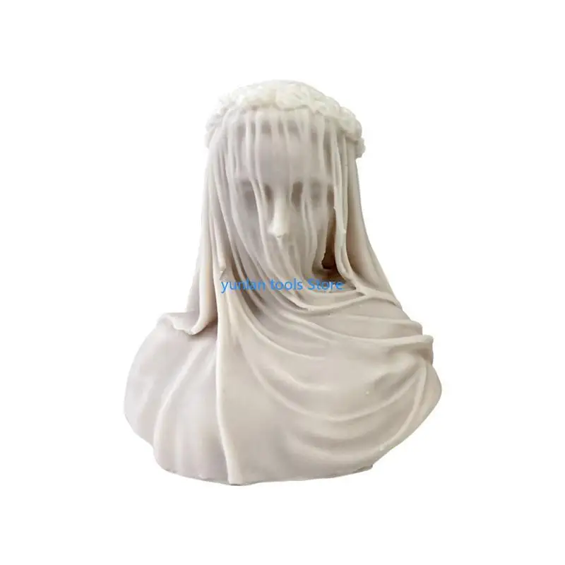 

50 фунтов вуалированной женщины Силиконовая свеча