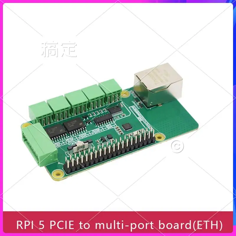 

AP-For Raspberry Pi 5 Pcie To RJ45 Gigabit Ethernet Adapter Board Pcie To Gigabit ETH Board For Raspberry Pi 5 Plug And Play