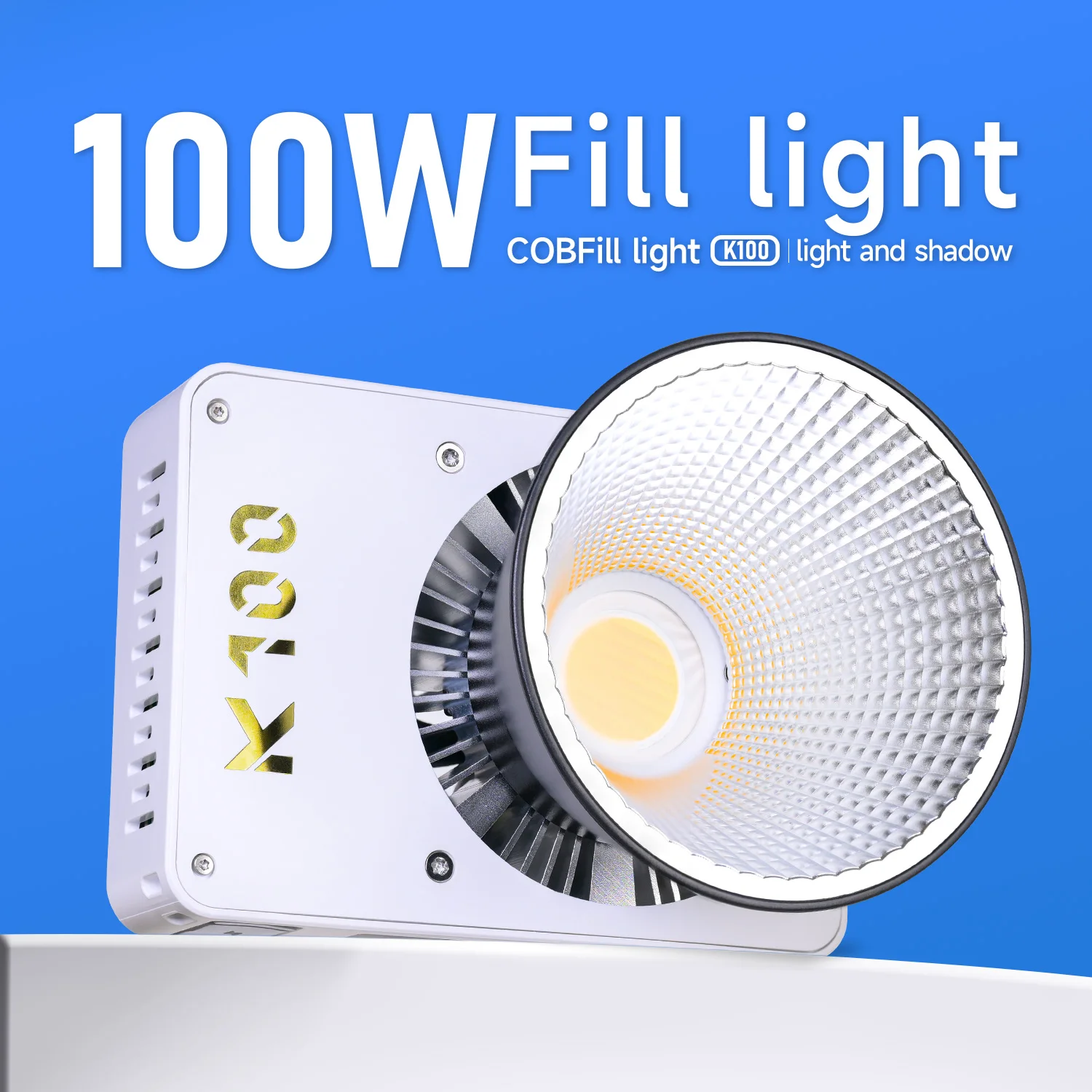 Portable 100W Photography Pocket Light K100 Full Color Soft Fill Light Portrait Shooting COB Light Multi-Scene Applicable Lamp