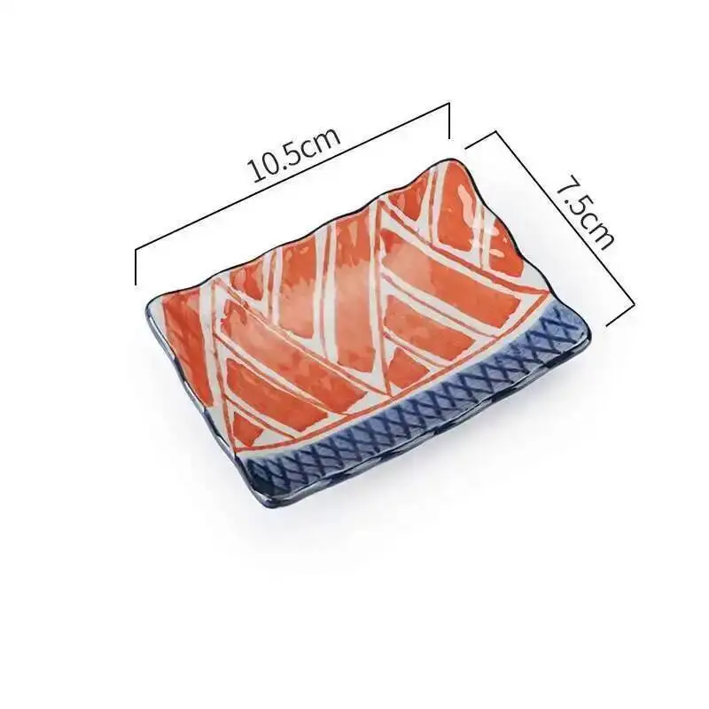Japanese Ceramic Sushi Small Plate Dessert Cake Snack Pastry Tray Seasoning Sauce Dishes Tableware