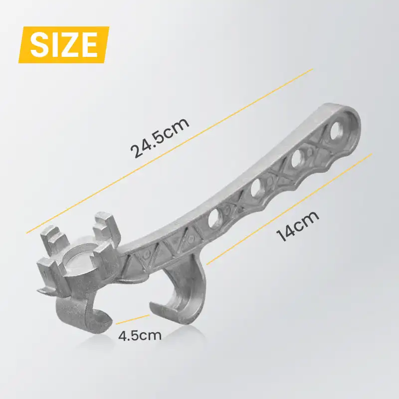 

Manual Can Opener Labor Saving Household Aluminum Opening Tool for Gallon Honey Bucket Pail Cap Paint Barrel Lid Removal Wrench