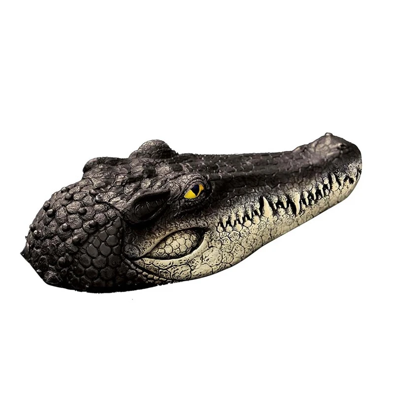 ABKO-Floating Alligator Head,Alligator Head Decoy For Pool,Alligator Head For Swimming Pool And Pond,Deterrent Ducks