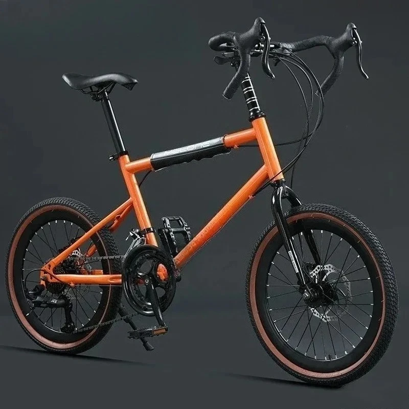 20 Inch High Carbon Steel Variable Speed Compact Road Bike for Teen & Adult, Shock Absorber