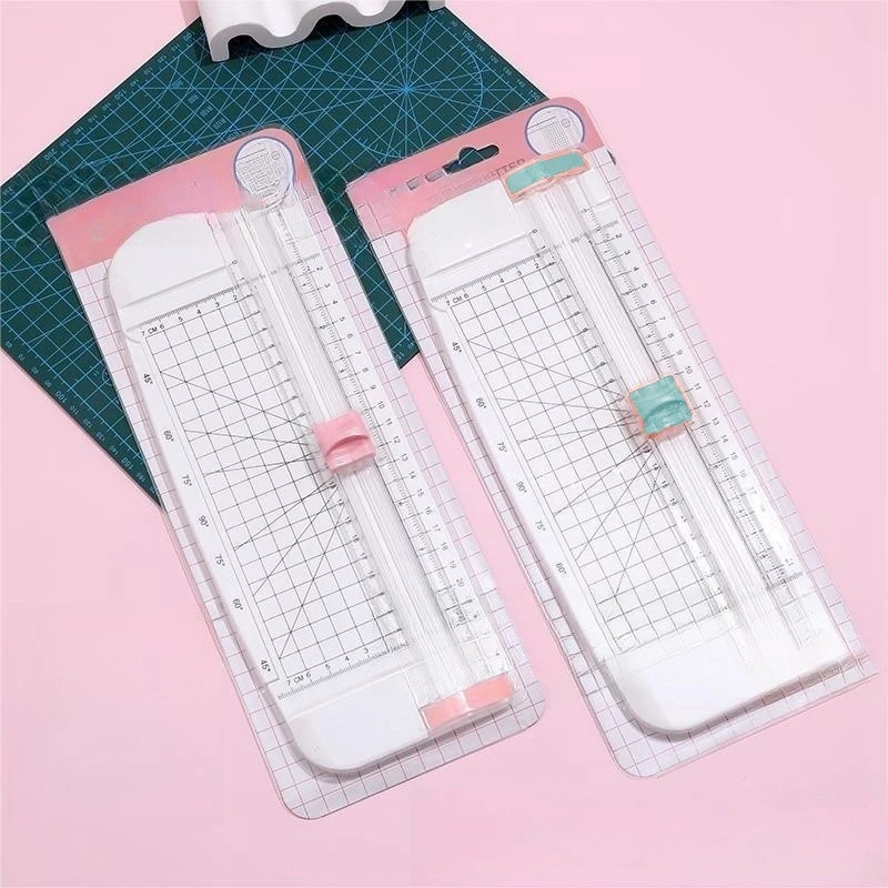 Paper Cutter, Portable Paper Trimmer, 12 In Paper Slicer Scrapbooking Tool With Side Ruler For Craft Paper, A4 A5 Paper