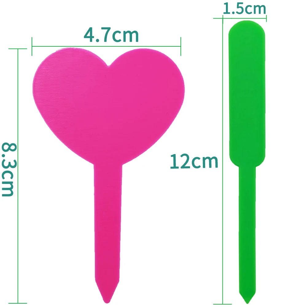 50PCS Waterproof Garden Plant Labels Plastic Tags Nursery Markers Flower Pots Seedling Write Sign Mark DIY Garden Decor Tools