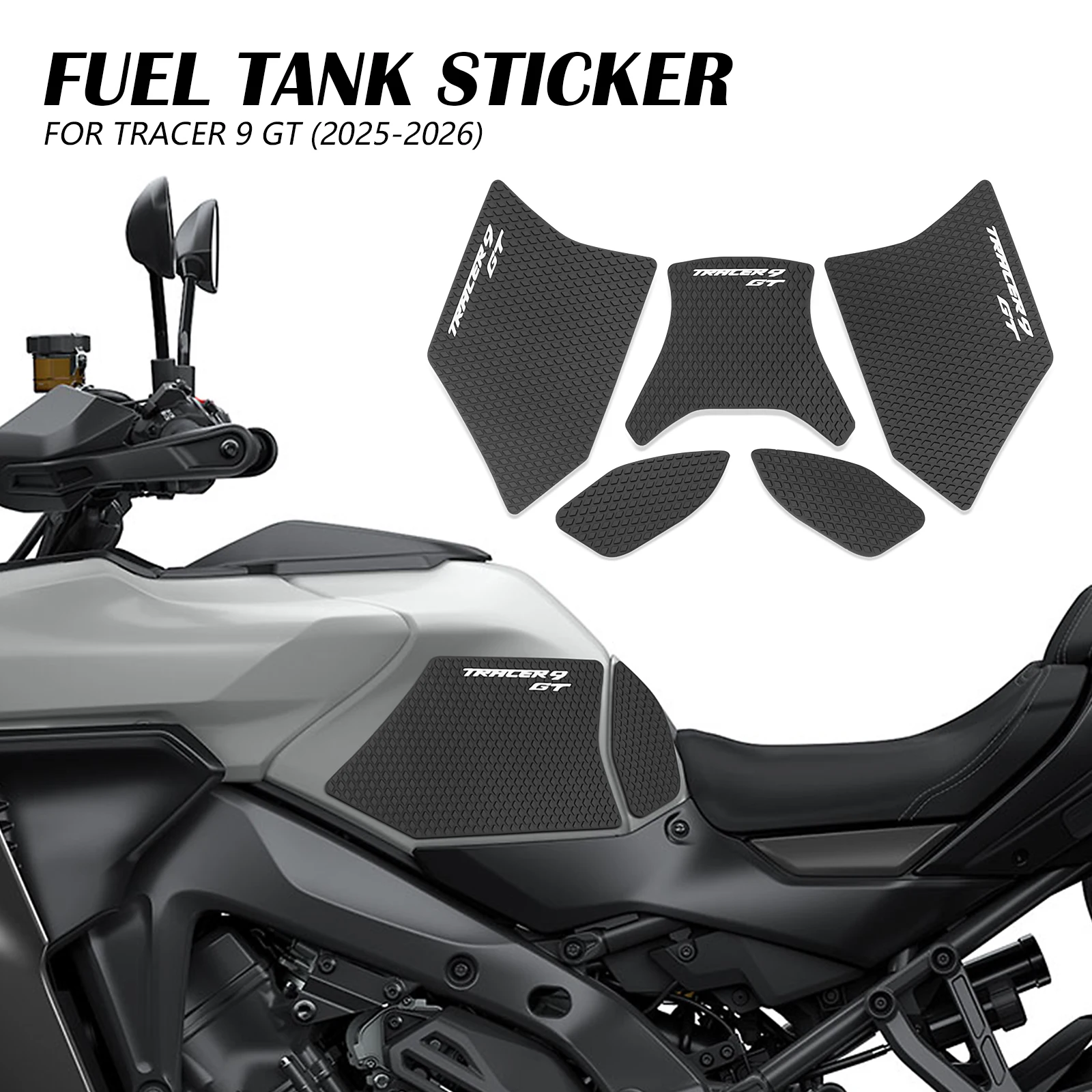 

Motorcycle Tank Traction Pad Anti Slip Sticker Gas Knee Grip Protector For Yamaha 9GT Tracer9 GT 2025 TRACER 9 GT 2026Tracer 9GT