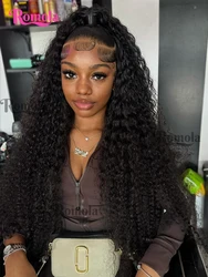 Deep Wave Frontal Wig 13x6 Hd Lace Curly Human Hair Wig Water Wave 5x5 Hd Lace Closure Wigs 30 40 Inch Lace Front Wig Human Hair