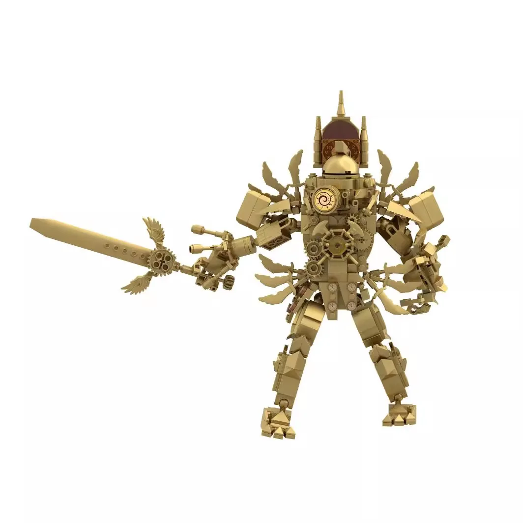 

2024 New Titan Gold Clock King Man Regression Revenge Tv Man Titans Skibidi Toilet Building Block Toy Titans Speaker Brick Toys