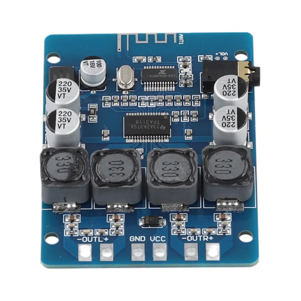 XH-M314 Ultra Clear Digital Power Amplifier Board Bluetooth-Compatible TPA3118 AUX Decoding for Car Smart Home Theater Subwoofer