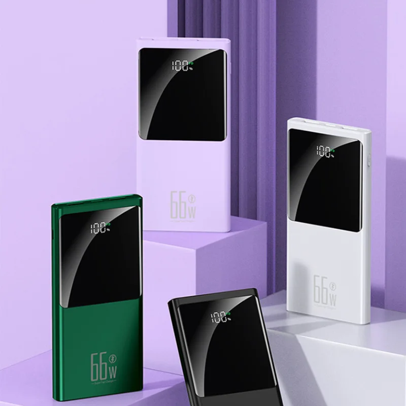 50000mah Portable Power Bank External Spare Battery Pack With Cable External Battery Pack Mobile Phone Power Bank For IPhone