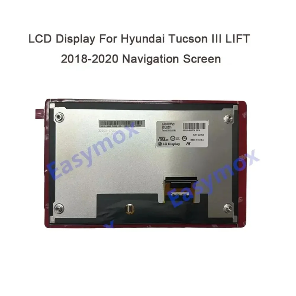 

LCD Display Touch Screen for Hyundai Tucson III MK3 2018 2019 2020 Navigation Krell 96560D7811ZL5 AVCC1D7ET