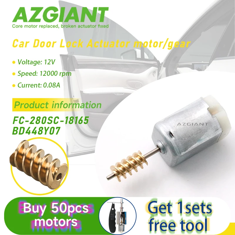 

Car Door Central Lock Actuator Mech Motor Gears FC-280SC for Skoda Scala Rapid NH1 NH3 Octavia IV NN3 NX3 Kamiq NW4 DC 12V DIY