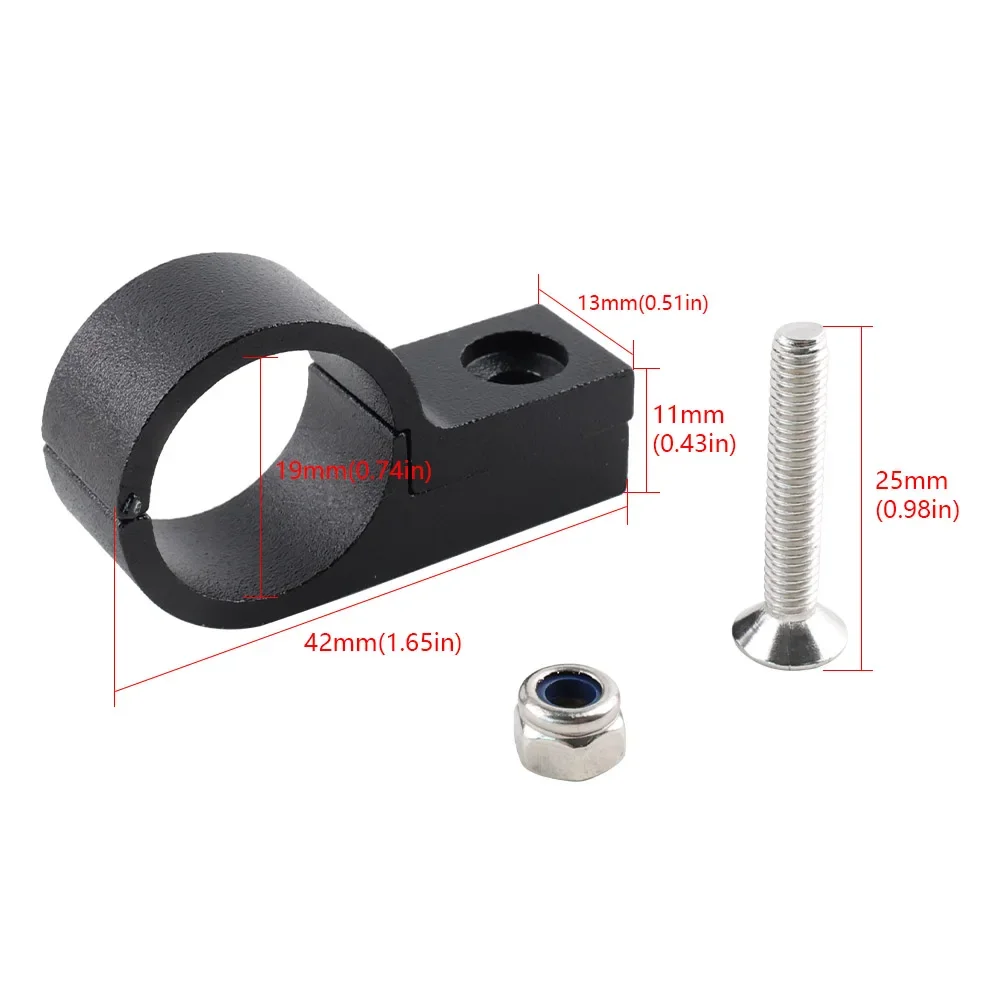 6061 Aluminum Alloy Billet P-Clip Hose Clamp 0.74\