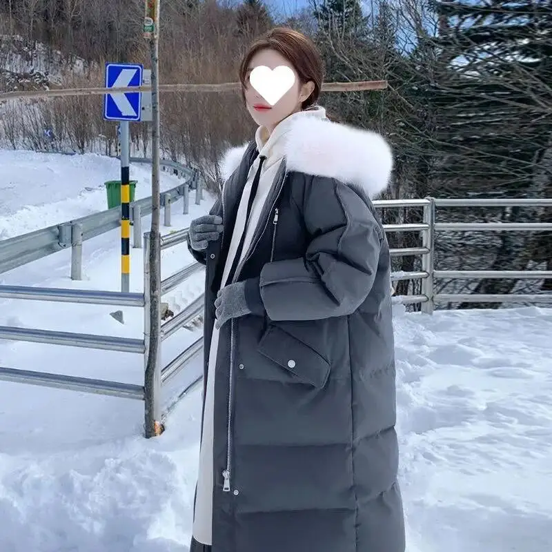 

Women's Mid-Length Thickened Down Jacket Winter Loose Style Korean Version Student Cotton Puffer Bread Coat