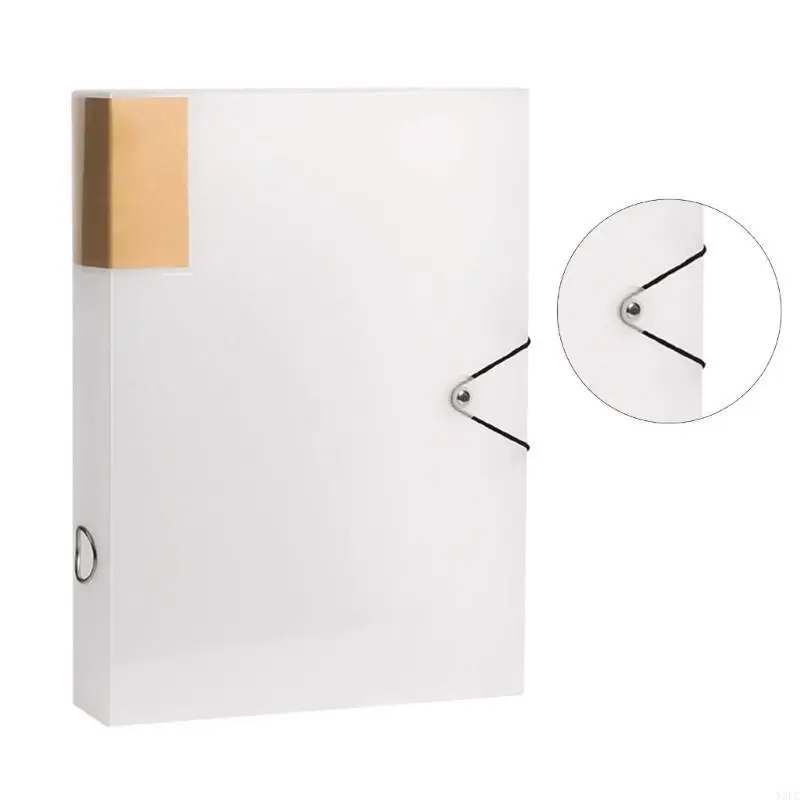 Pull In/Out Desk File Organiser Folder Plastic Archives Case with Lid