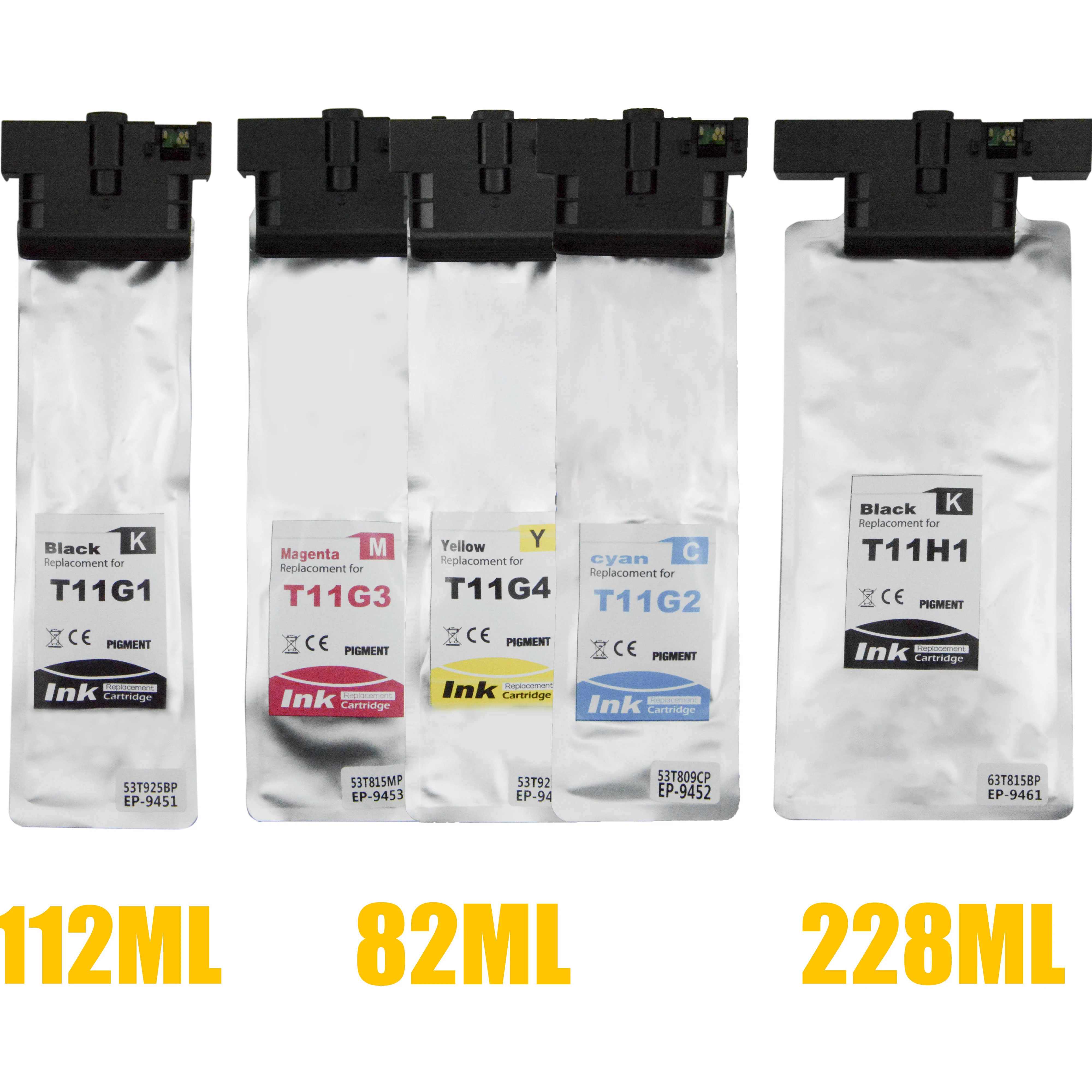 T11G1 T11G2 T11G3 T11G4 T11H1 Ink Bag Cartridge Compatible For Epson WF-C5390DW C5890 c5390a Pigment ink bag Printer