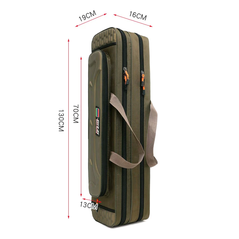 NONE Große Kapazität Angelrute Reel Köder Lagerung Tasche 80 cm-130 cm Dicke Oxford Taschen Angelrute Werkzeuge Lagerung tasche Pesca Tasche für Männer 4